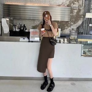 Korean asymmetrical skirt